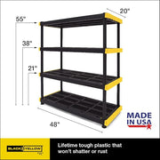 Shelving Unit and Tough Storage Containers